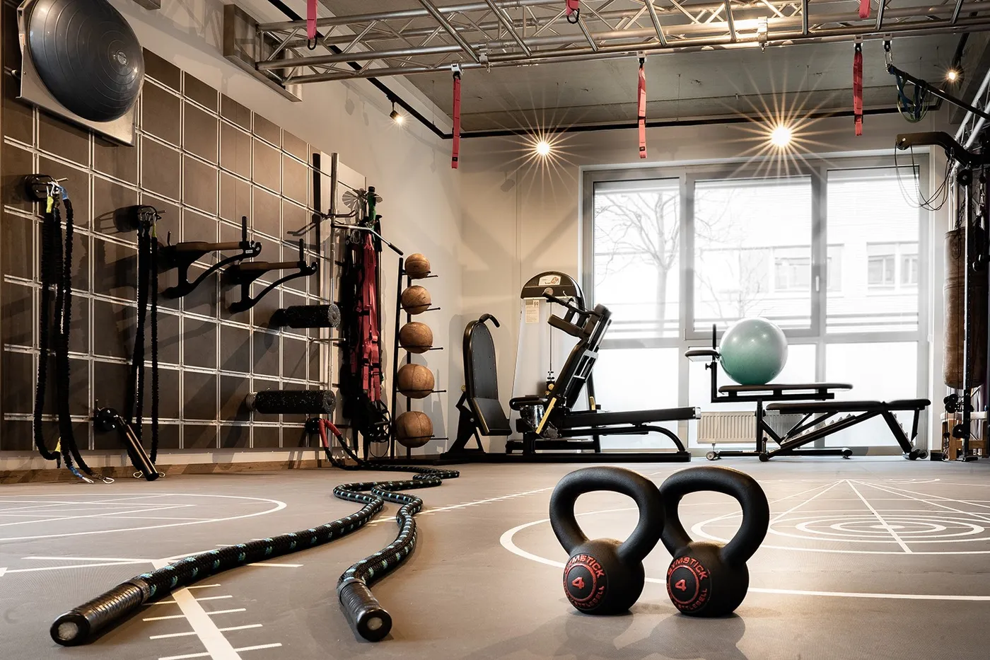 Trainingsfläche mit Wonderwall und Box Corner